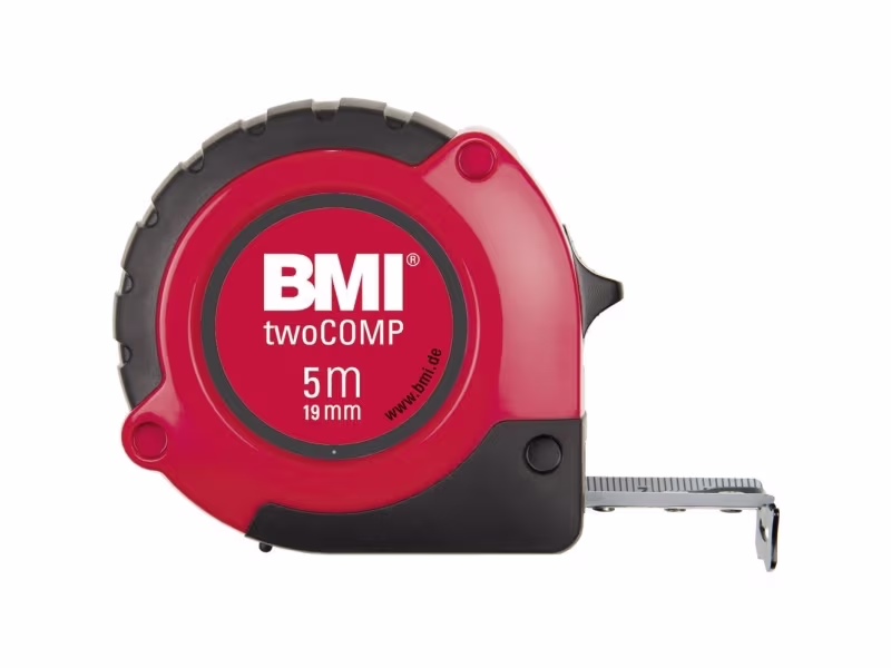 BMI twoComp målebånd 5 m stål