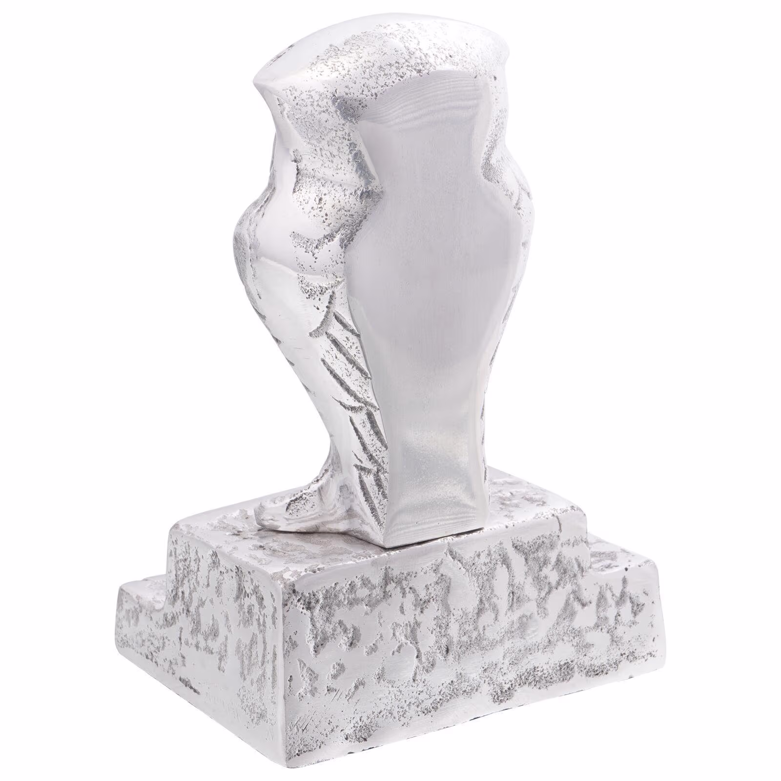 Bogstøtter i Aluminium 2 stk Sølv 12x9x19 cm