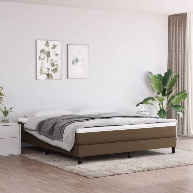 Boxspring sengeramme 180×200 cm i stof – bedste familieseng i test