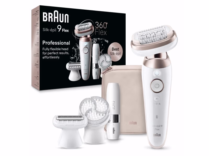 Braun Silk-épil Ladyshaver med 3 Hoveder