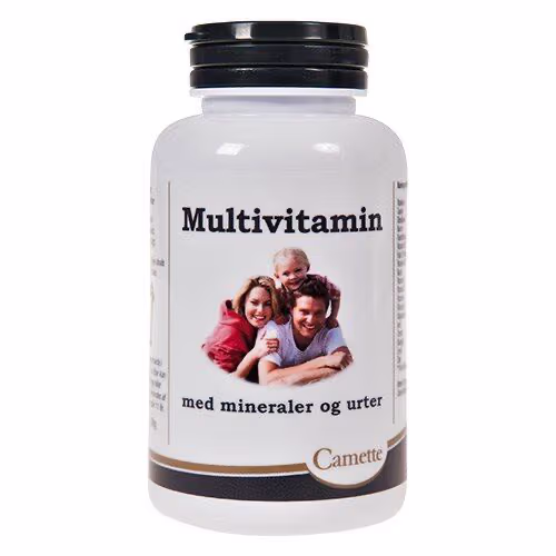 Camette Multivitamin med Mineraler 120 tabletter
