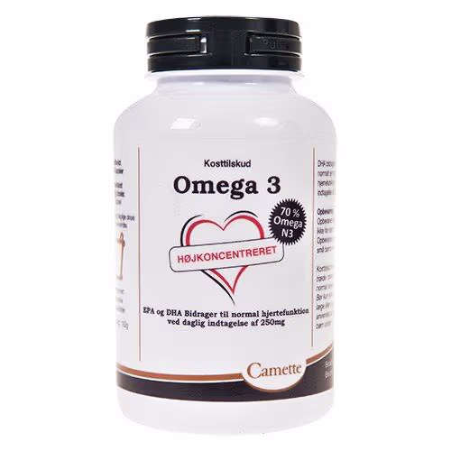 Camette Omega 3 120 Kapsler – bedste fiskeolie