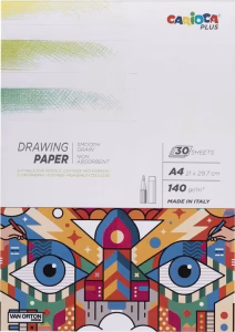 Carioca Plus tegneblok A4 – Drawing Paper 30 sider – bedste tegneblok i test