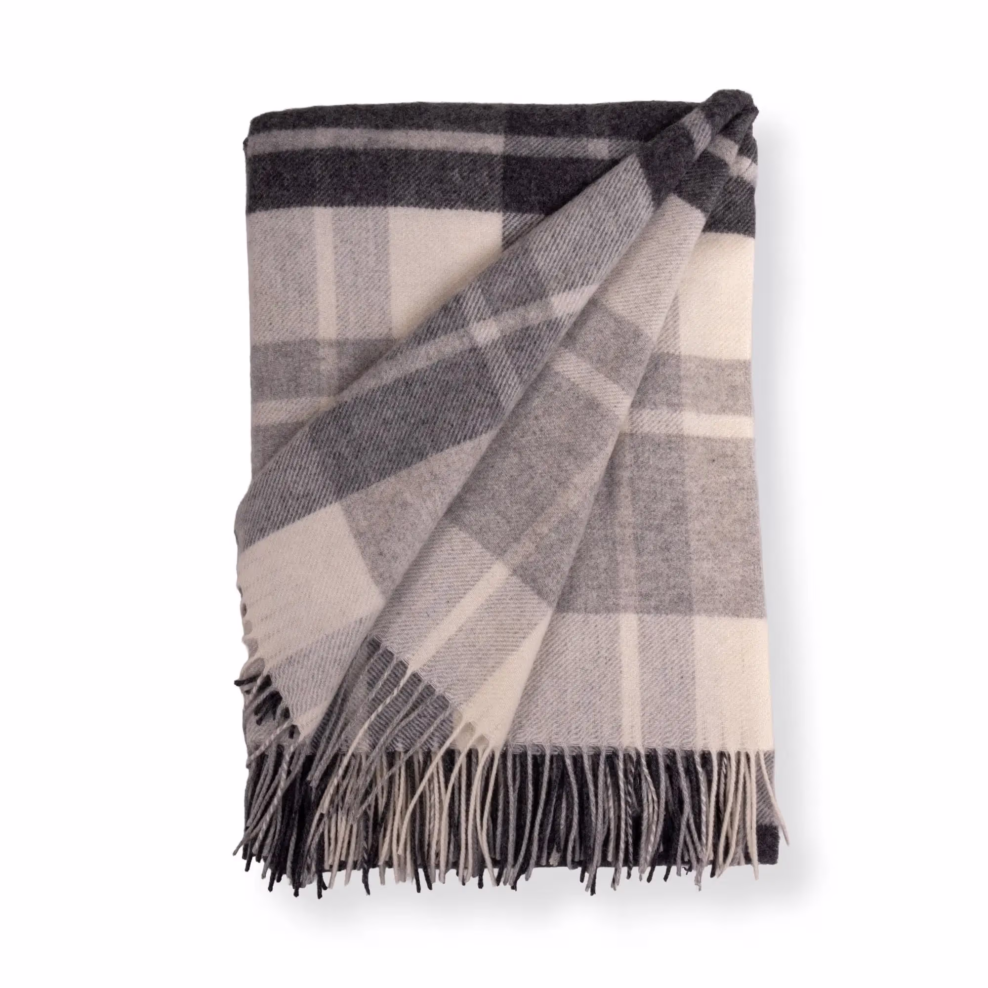 Cashmere Uldplaid Toscana Bianco 130x200