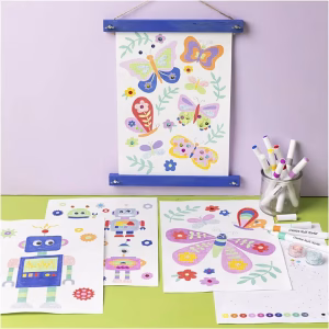 Creativ Company Paint by Numbers, tusser – Sommerfugle & robotter – bedste paint by numbers i test