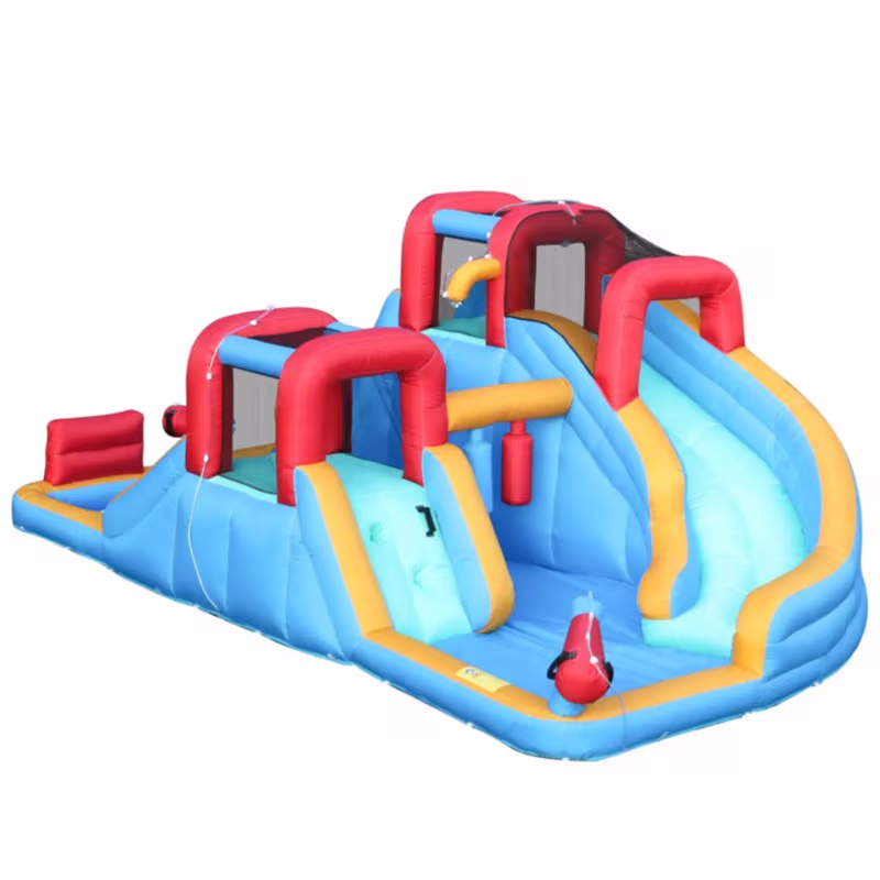 Doctor Dolphin Waterworld hoppeborg med vandland og 750W blæser
