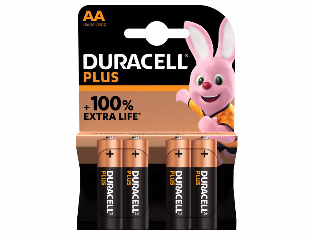 Duracell Plus Power AA 4-pak alkaline