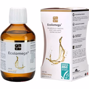 Ecolomega Fiskeolie 200 ml – bedste fiskeolie