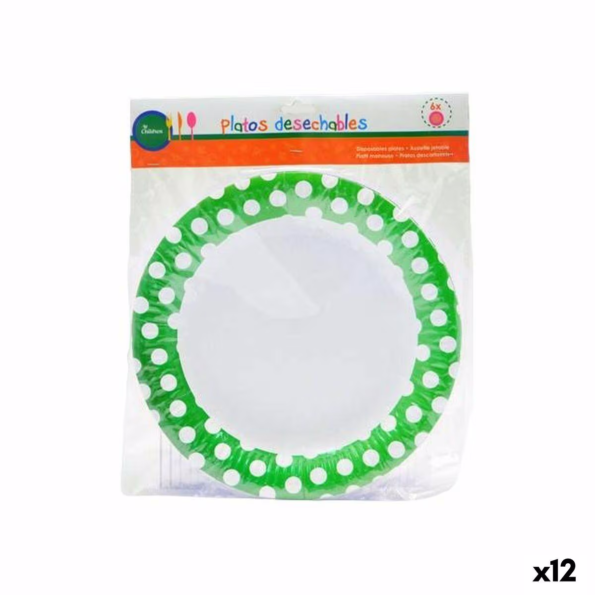 Engangstallerkener assorterede designs – 12 stk.