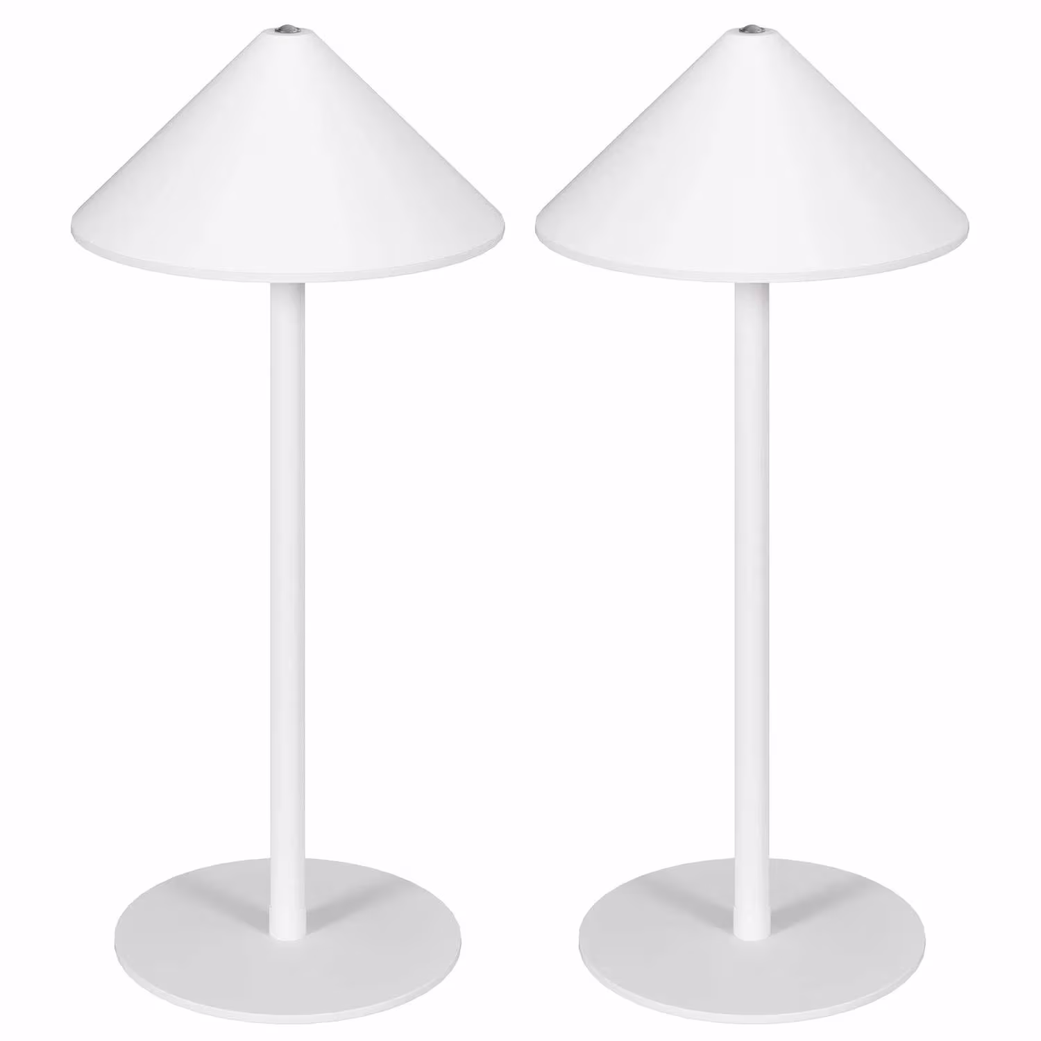 Estore Bordlampesæt med 2 genopladelige lamper