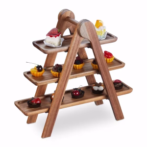 Etagere i 3 Etager i Træ – bedste etagere i test