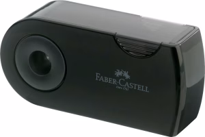 Faber-Castell Sleeve blyantspidser med beholder, sort – bedste blyantspidser i test