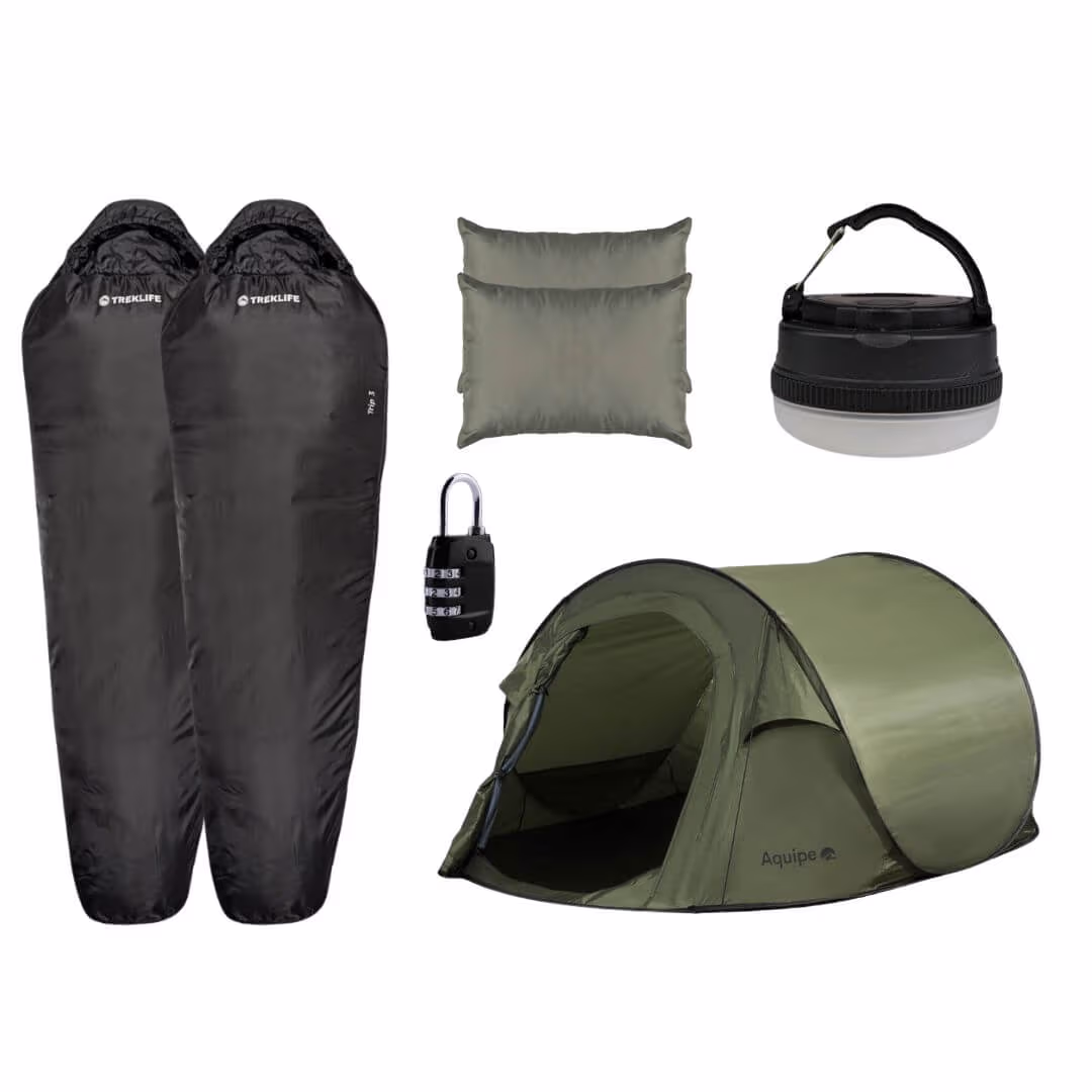 Festivalpakke Pop-up Telt 1-2 Personer