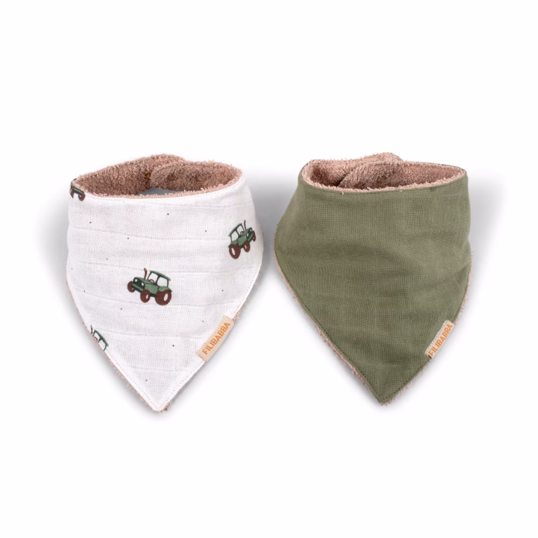 FILIBABBA bandana hagesmæk 2-pak Traktor
