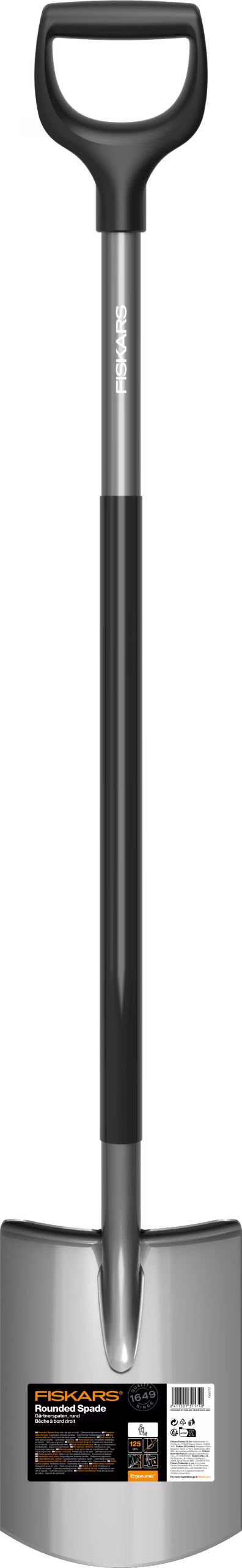 Fiskars Spade Grey Ergonomic