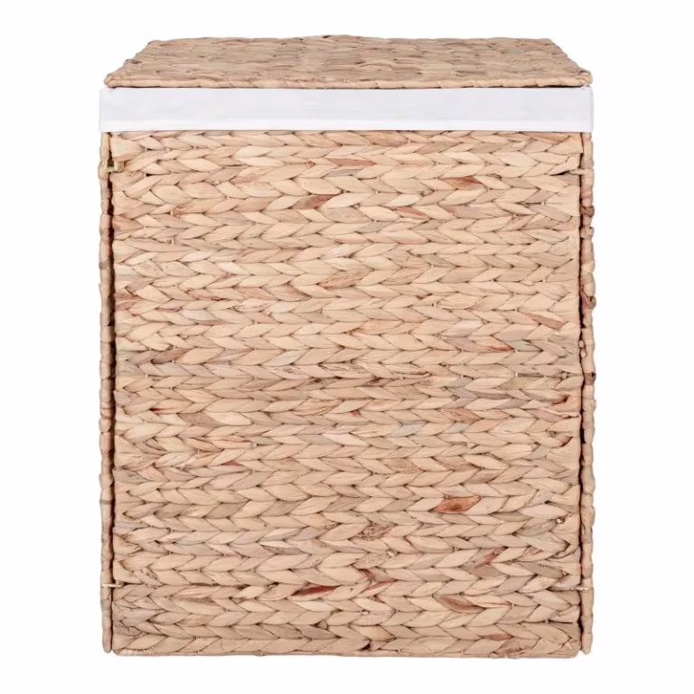 Foldbar Vasketøjskurv m. Låg i Vandhyacinth 43x32x55 – bedste foldbare vasketøjskurv i test