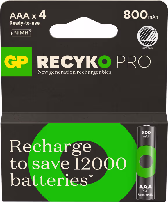 GP ReCyko Pro AAA (4 stk.)