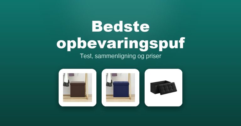 Bedste opbevaringspuf 2026 – guide til de 13 bedste