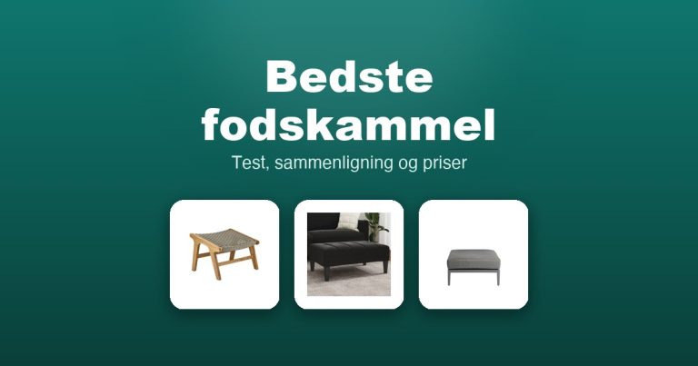 Bedste fodskammel 2026 – guide til de 12 bedste