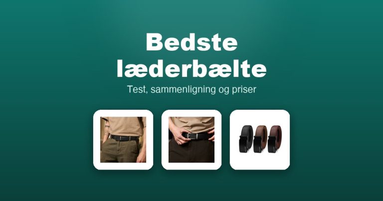 Bedste læderbælte 2026 – guide til de 11 bedste