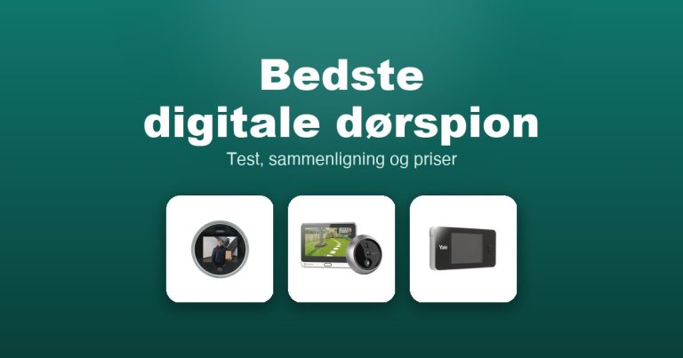Bedste digitale dørspion 2026 – guide til de 12 bedste