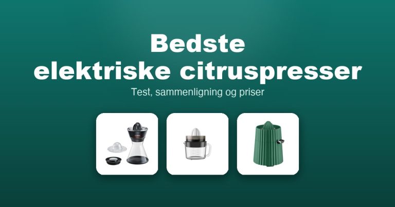 Bedste elektriske citruspresser 2026 – guide til de 8 bedste