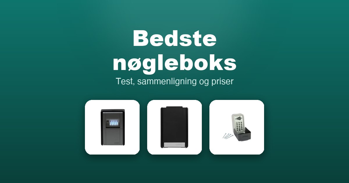 Bedste nøgleboks 2026 – guide til de 13 bedste