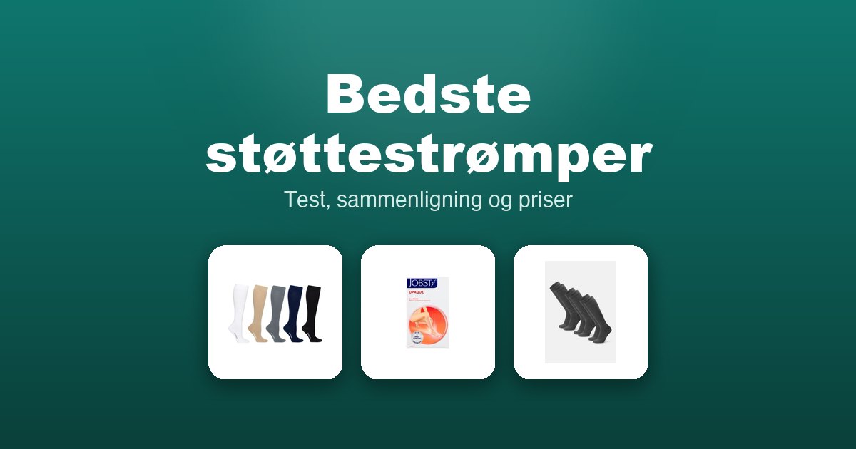 Bedste støttestrømper 2026 – guide til de 13 bedste