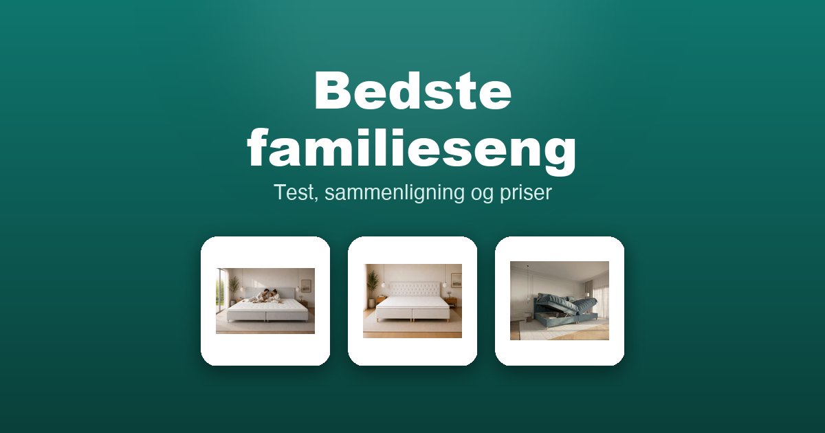 Bedste familieseng 2026 – guide til de 13 bedste