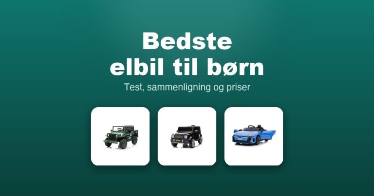 Bedste elbil til børn 2026 – guide til de 13 bedste