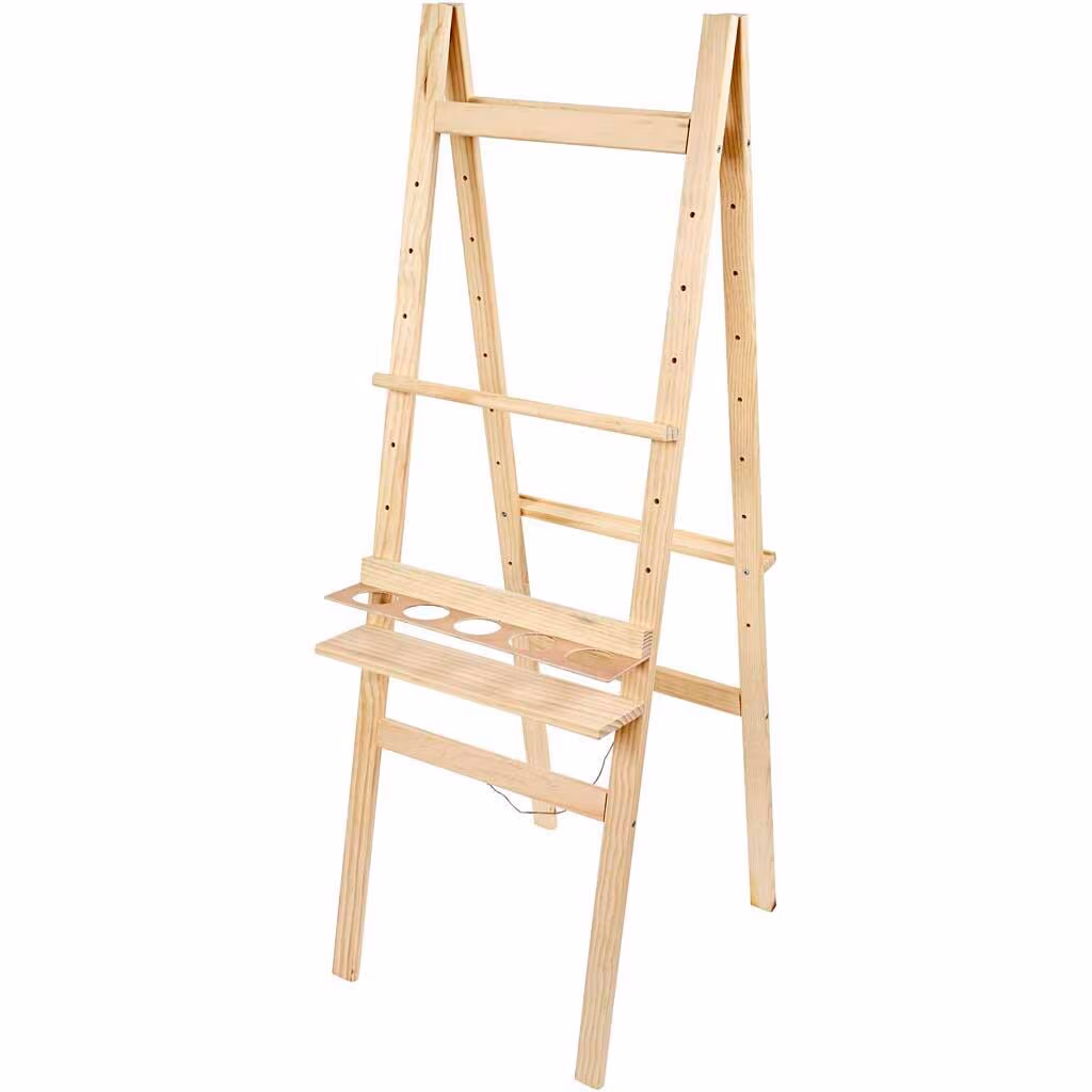 Gulvstaffeli Fyrretræ 134 cm