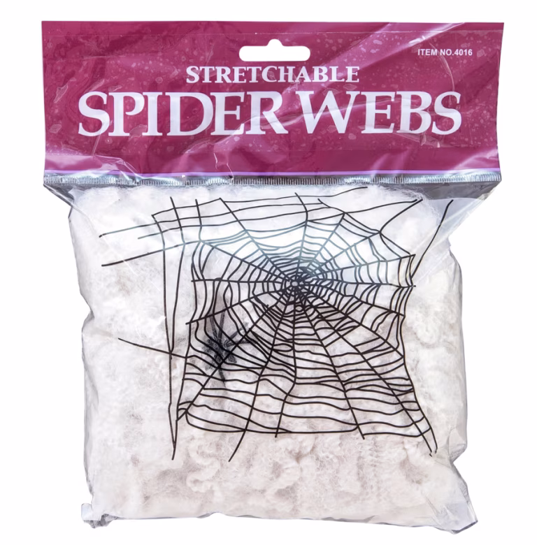 Halloween Edderkoppespind / Spindelvæv 50 g – bedste halloween-pynt i test
