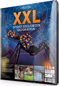 Halloween-sæt med Edderkopper og Spind XXL – bedste halloween-pynt i test