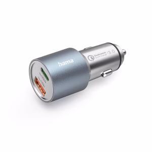 HAMA Biloplader USB-C + USB-A 38W Metal – bedste usb-biloplader i test