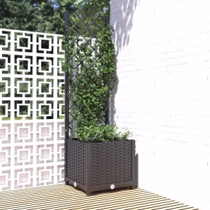 Havekrukke med Espalier Sort 40×40×136 cm – bedste havekrukke i test