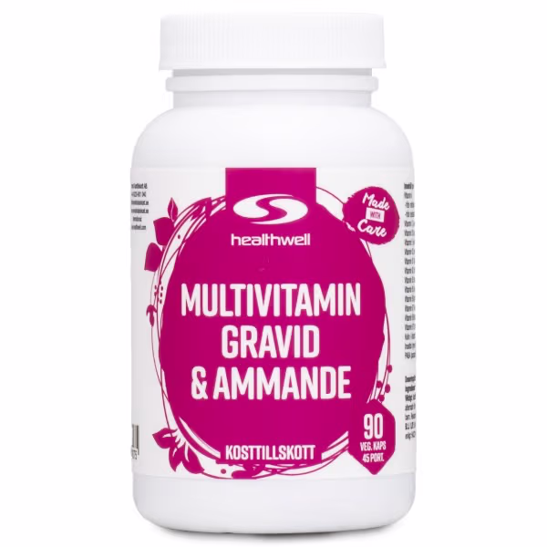 Healthwell Multivitamin Gravid & Ammende 90 kapsler