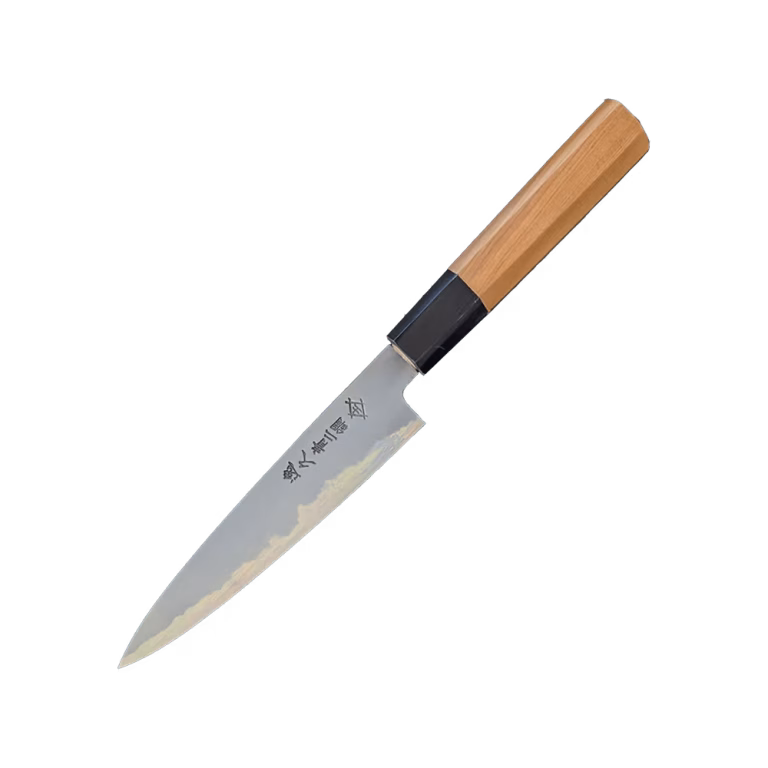 Itsuo Doi Ikyu Petty 150 mm i Aogami 2 (Blue 2), kasumi