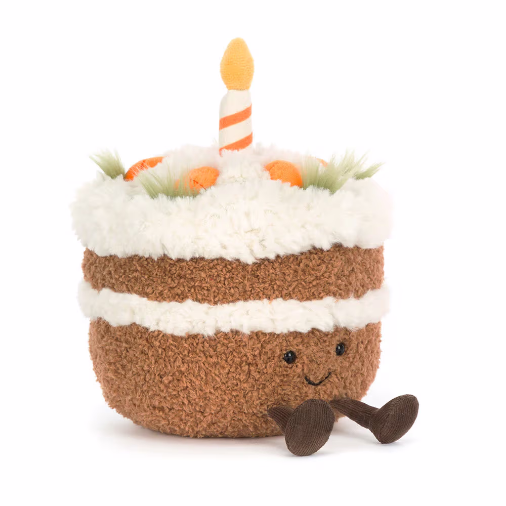 Jellycat Amuseable Gulerodskage, 15 cm