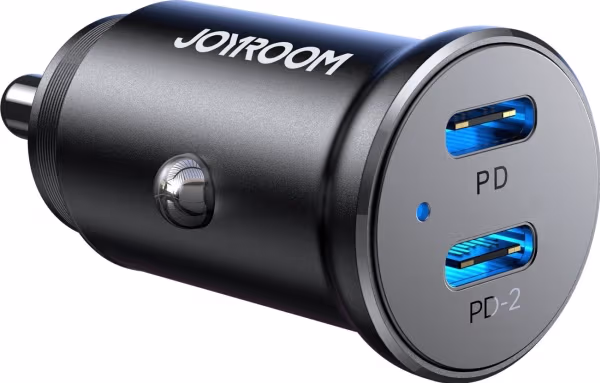 Joyroom JR-CCN06 Biloplader 30W 2x USB-C – bedste usb-biloplader i test