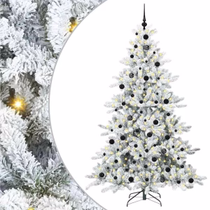 Kunstigt Hængslet Juletræ 210 cm Hvid med 300 LED – bedste kunstige juletræ i test