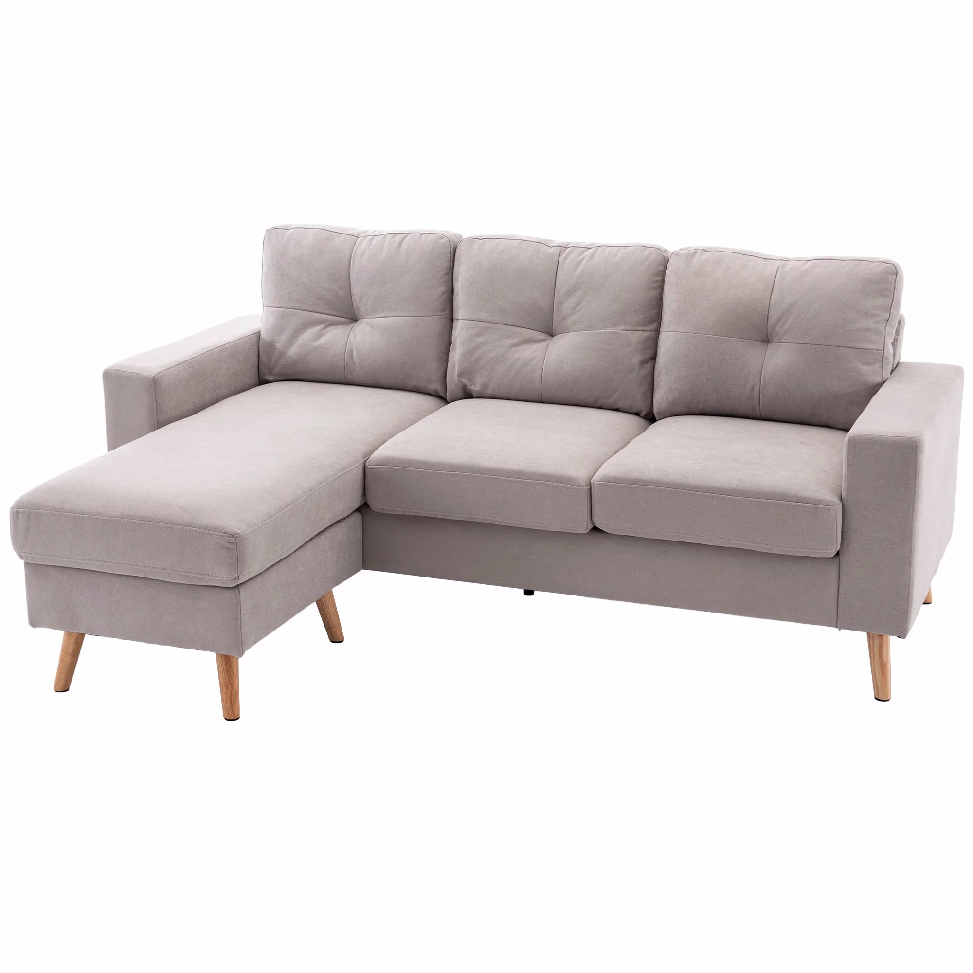 Lammeuld.dk hjørnesofa i linnedlook 193 cm