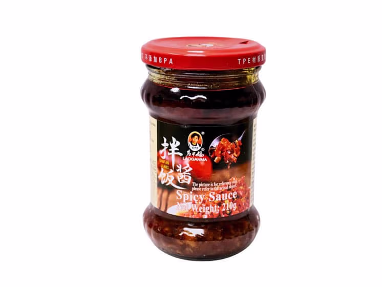 Lao Gan Ma Stærk Chiliolie-sauce 210 g