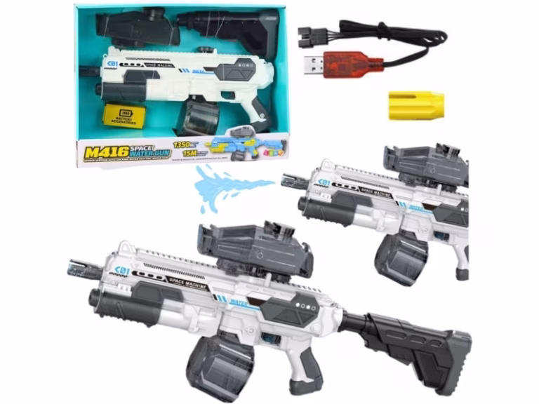 LeanToys elektrisk vandpistol med 1350 ml tank – bedste vandpistol i test