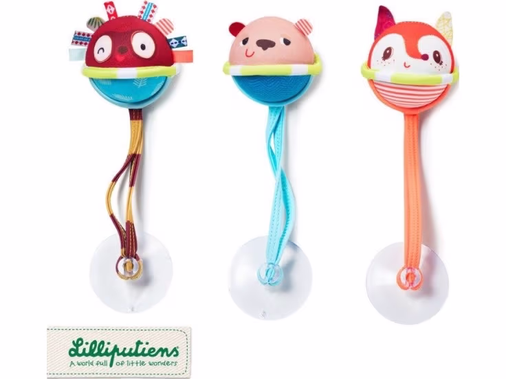 Lilliputiens 3 badebolde med sugekopper