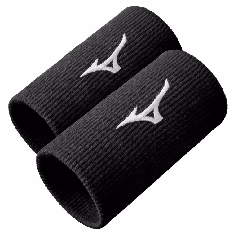 Mizuno Svedbånd Lange (2-pak, Sort) – bedste svedbånd i test