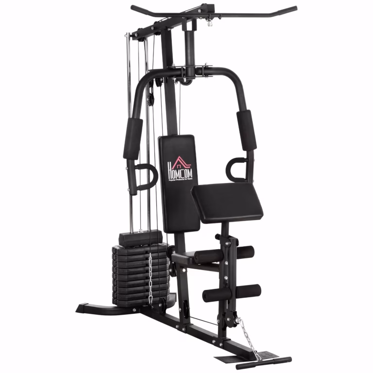 Multigym Fitness Station med Lat Pull-Down 45 kg – bedste styrkemaskine i test