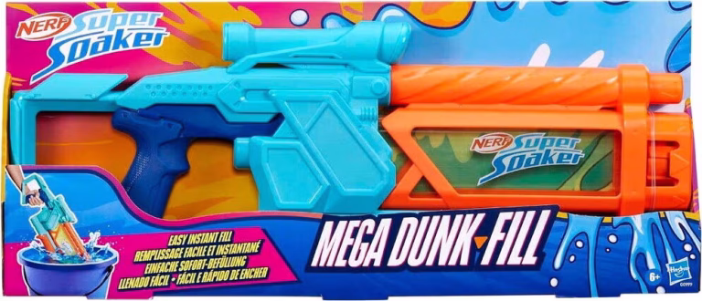 Nerf Super Soaker Mega Dunk Fill vandpistol – bedste vandpistol i test