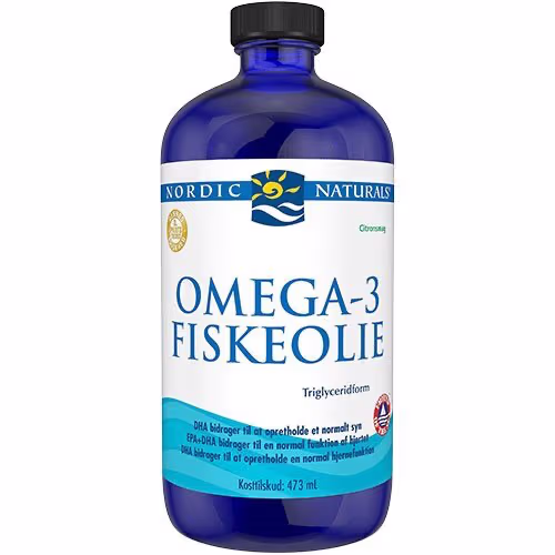 Nordic Naturals Omega 3 med Citrussmag 473 ml – bedste fiskeolie