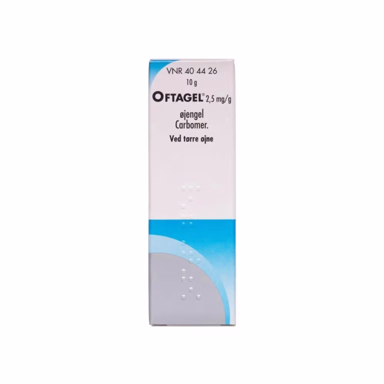 Oftagel øjengel 2,5 mg/g 10 g