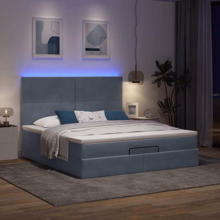 Osmannisk sengeramme 180×200 cm med madras – bedste familieseng i test